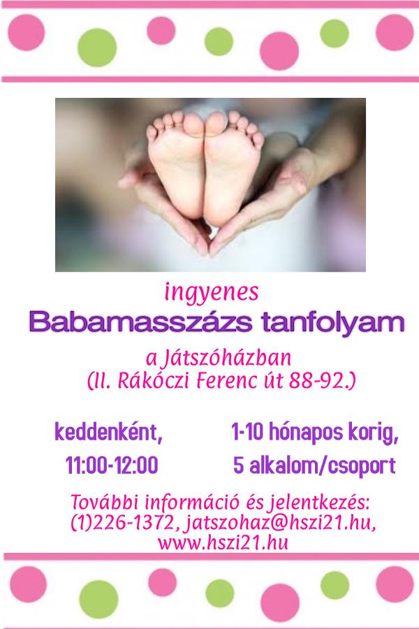 Babamasszázs plakát (szöveg a bejegyzésben)