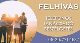 Felhívás telefonos tanácsadó beszélgetés 06207711637